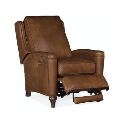 Rylea PWR Recliner w/ PWR Headrest-Hooker-HOOKER-RC216-PH-088-Lounge ChairsDark Brown-8-France and Son