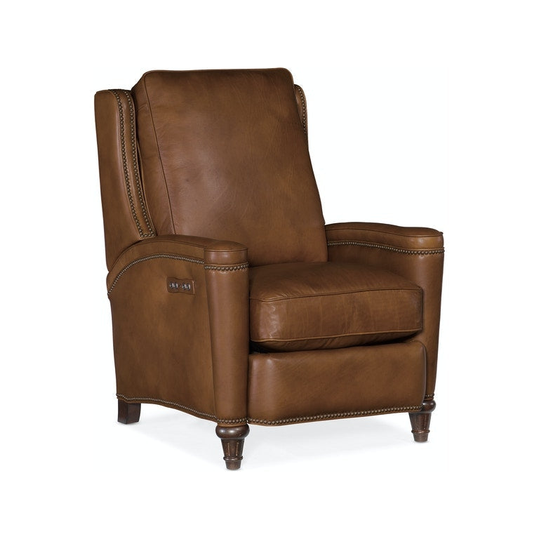 Rylea PWR Recliner w/ PWR Headrest-Hooker-HOOKER-RC216-PH-086-Lounge ChairsLight Brown-2-France and Son