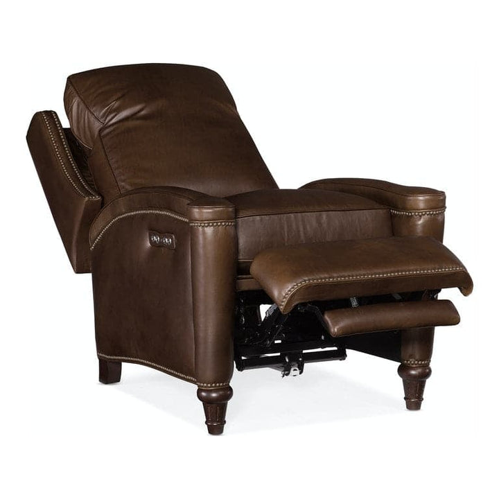 Rylea PWR Recliner w/ PWR Headrest-Hooker-HOOKER-RC216-PH-088-Lounge ChairsDark Brown-5-France and Son