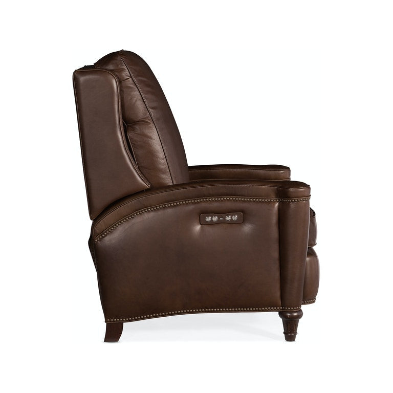 Rylea PWR Recliner w/ PWR Headrest-Hooker-HOOKER-RC216-PH-088-Lounge ChairsDark Brown-9-France and Son