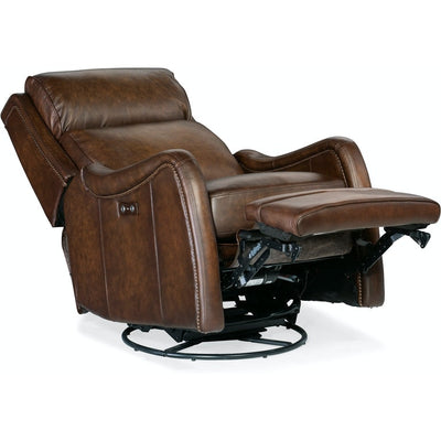 Stark PWR Swivel Glider Recliner-Hooker-HOOKER-RC234-PSWGL-087-Lounge ChairsBrown-5-France and Son