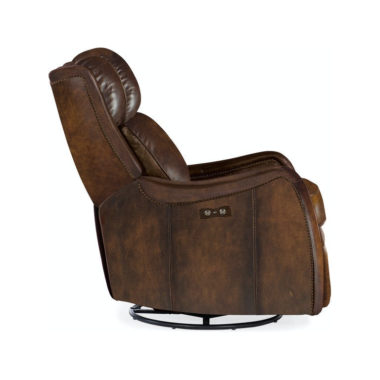 Stark PWR Swivel Glider Recliner-Hooker-HOOKER-RC234-PSWGL-087-Lounge ChairsBrown-9-France and Son