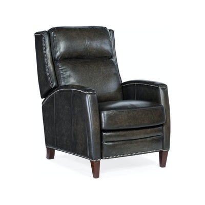 Declan Manual Push Back Recliner-Hooker-HOOKER-RC251-PB-089-Lounge ChairsBlack-1-France and Son