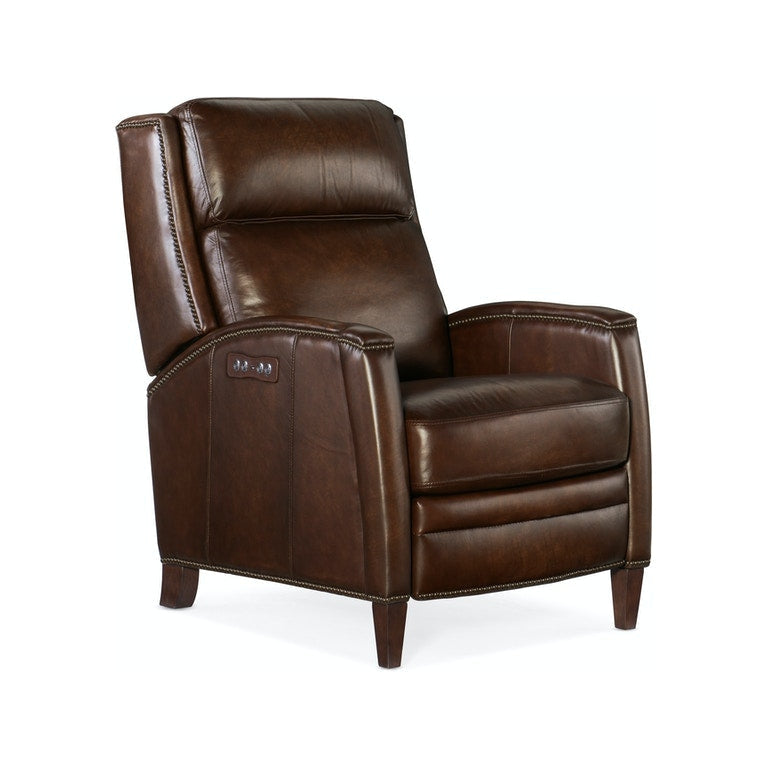 Declan PWR Recliner w/ PWR Headrest-Hooker-HOOKER-RC251-PH-087-Lounge ChairsBrown-1-France and Son