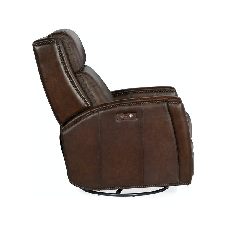Declan PWR Swivel Glider Recliner-Hooker-HOOKER-RC251-PSWGL-087-Lounge ChairsBrown-9-France and Son
