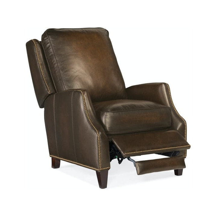 Kerley Manual Push Back Recliner-Hooker-HOOKER-RC260-PB-086-Lounge ChairsDark Brown walnut-7-France and Son