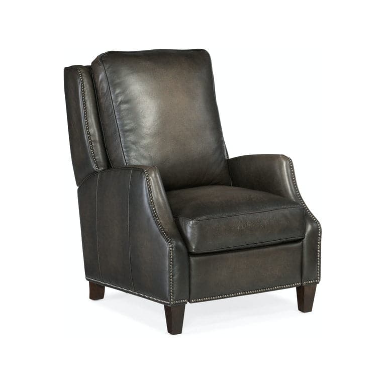 Kerley Manual Push Back Recliner-Hooker-HOOKER-RC260-PB-095-Lounge ChairsDark Grey walnut-2-France and Son