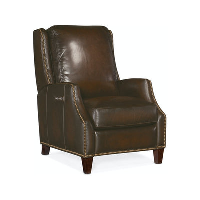 Kerley Power Recliner w/ Power Headrest-Hooker-HOOKER-RC260-PH-086-Lounge ChairsBrown-1-France and Son