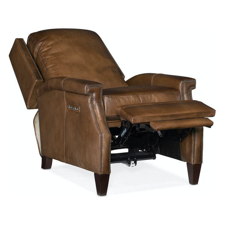 Collin PWR Recliner w/ PWR Headrest-Hooker-HOOKER-RC379-PH-083-Lounge ChairsBrown-4-France and Son
