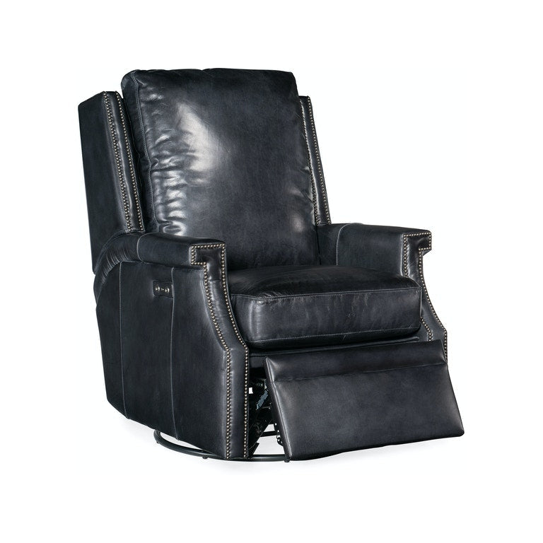 Collin PWR Swivel Glider Recliner-Hooker-HOOKER-RC379-PSWGL-048-Lounge ChairsBlack-7-France and Son