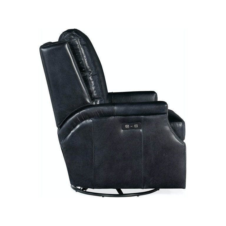 Collin PWR Swivel Glider Recliner-Hooker-HOOKER-RC379-PSWGL-048-Lounge ChairsBlack-9-France and Son