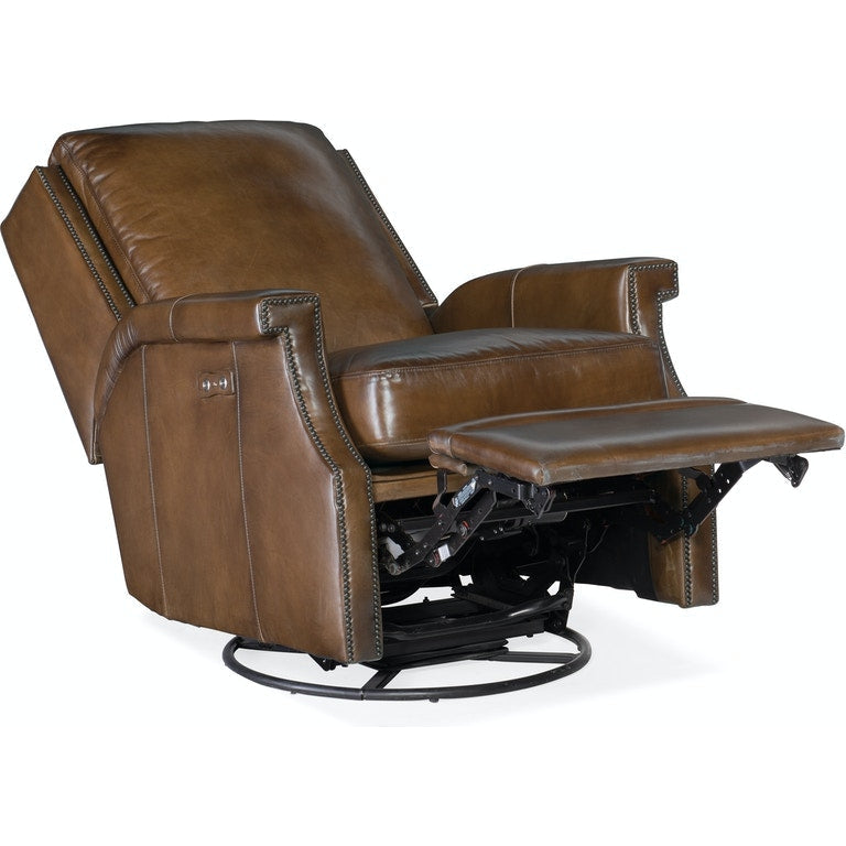 Collin PWR Swivel Glider Recliner-Hooker-HOOKER-RC379-PSWGL-048-Lounge ChairsBlack-6-France and Son
