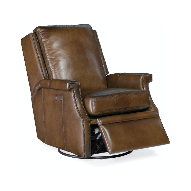 Collin PWR Swivel Glider Recliner-Hooker-HOOKER-RC379-PSWGL-048-Lounge ChairsBlack-8-France and Son