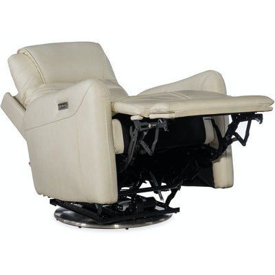 Steffen Swivel Power Recliner with Power Headrest-Hooker-HOOKER-RC601-PHSZ-003-Lounge ChairsWhite-3-France and Son