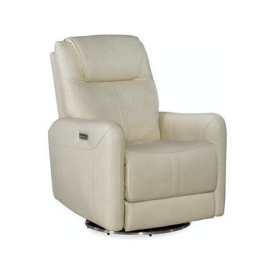 Steffen Swivel Power Recliner with Power Headrest-Hooker-HOOKER-RC601-PHSZ-003-Lounge ChairsWhite-1-France and Son