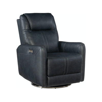 Steffen Swivel Power Recliner with Power Headrest-Hooker-HOOKER-RC601-PHSZ-049-Lounge ChairsBlack-2-France and Son