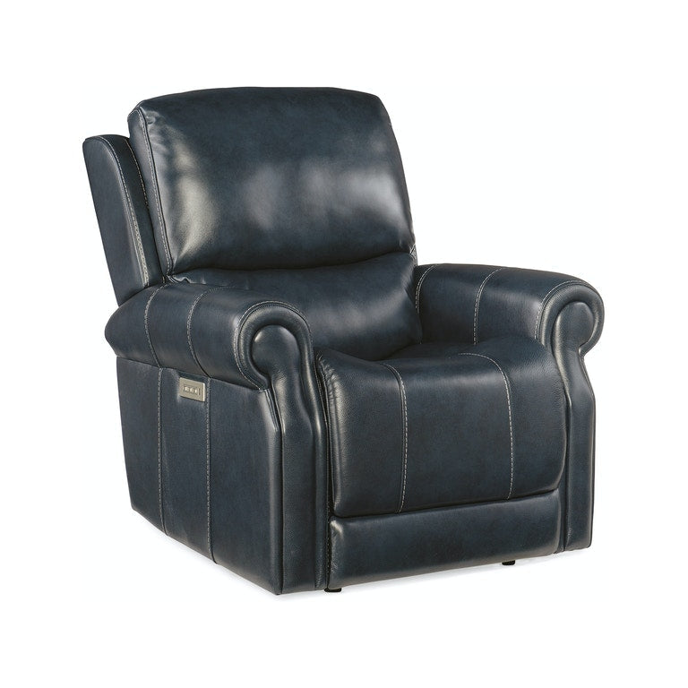 Eisley Power Recliner with Power Headrest and Lumbar-Hooker-HOOKER-RC602-PHZL-049-Lounge ChairsSorrento Night Seas-2-France and Son