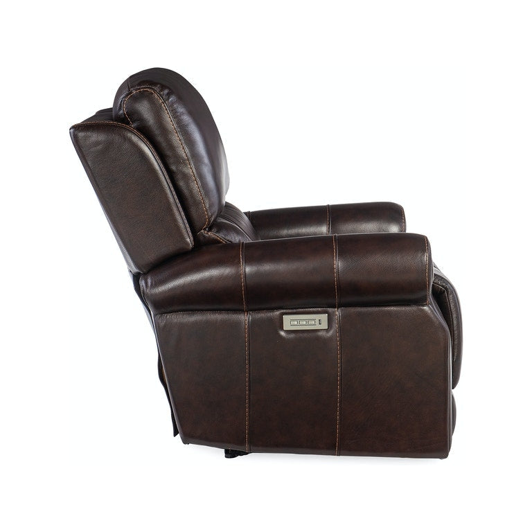 Eisley Power Recliner with Power Headrest and Lumbar-Hooker-HOOKER-RC602-PHZL-089-Lounge ChairsMaddison Walnut-9-France and Son