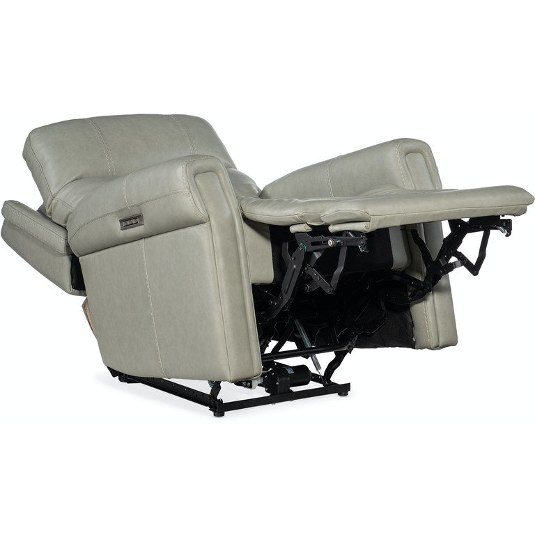 Carroll Power Recliner with Power Headrest and Lumbar-Hooker-HOOKER-RC603-PHZL-091-Lounge ChairsGrey-5-France and Son