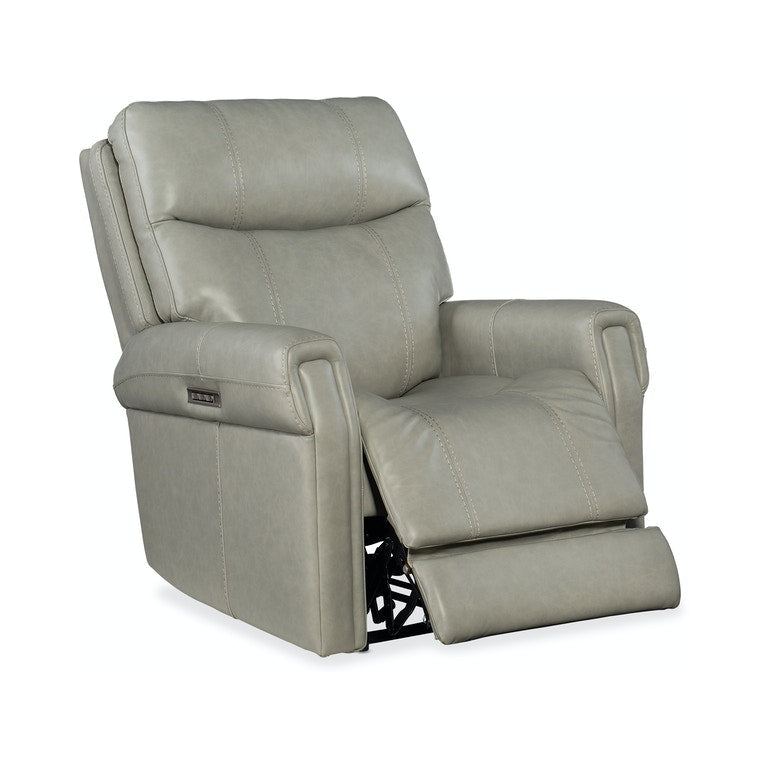 Carroll Power Recliner with Power Headrest and Lumbar-Hooker-HOOKER-RC603-PHZL-091-Lounge ChairsGrey-7-France and Son