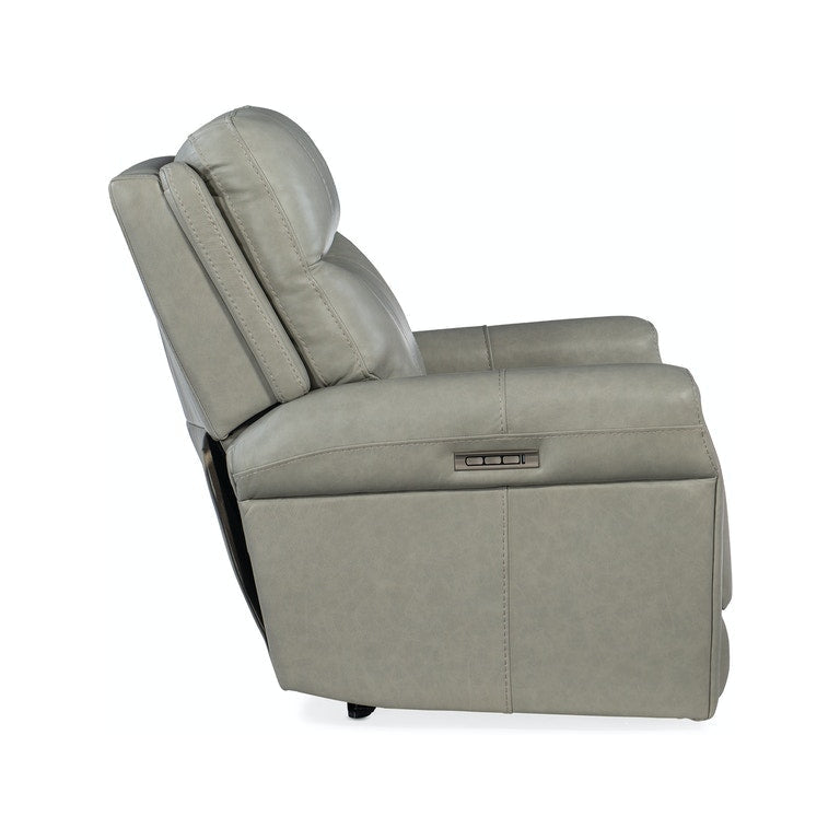 Carroll Power Recliner with Power Headrest and Lumbar-Hooker-HOOKER-RC603-PHZL-091-Lounge ChairsGrey-9-France and Son