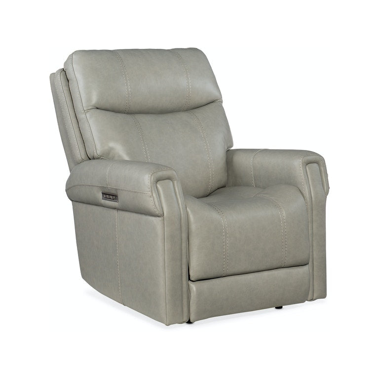 Carroll Power Recliner with Power Headrest and Lumbar-Hooker-HOOKER-RC603-PHZL-091-Lounge ChairsGrey-1-France and Son