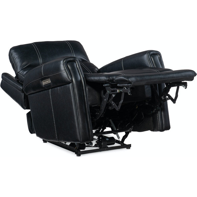 Carroll Power Recliner with Power Headrest and Lumbar-Hooker-HOOKER-RC603-PHZL-091-Lounge ChairsGrey-6-France and Son