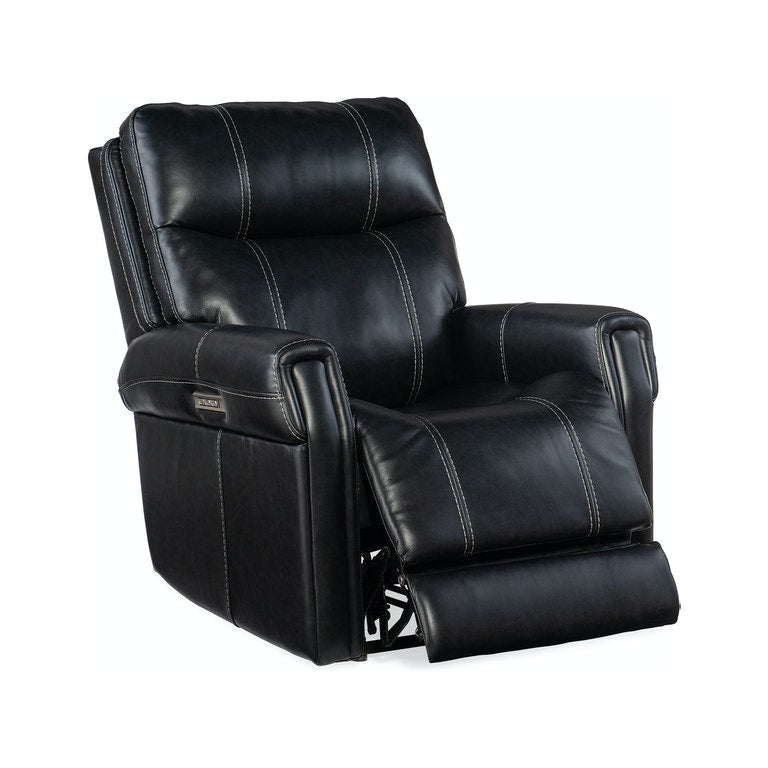 Carroll Power Recliner with Power Headrest and Lumbar-Hooker-HOOKER-RC603-PHZL-091-Lounge ChairsGrey-8-France and Son