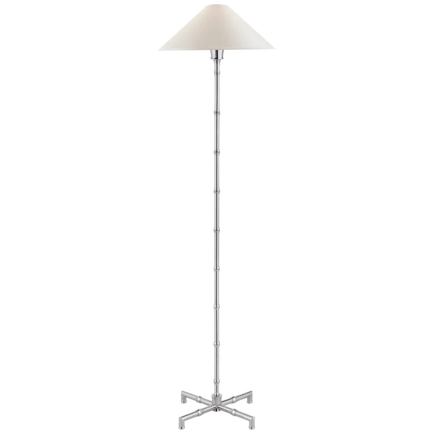 Greda Floor Lamp-Visual Comfort-VISUAL-S 1177PN-PL-Floor LampsPolished Nickel-3-France and Son