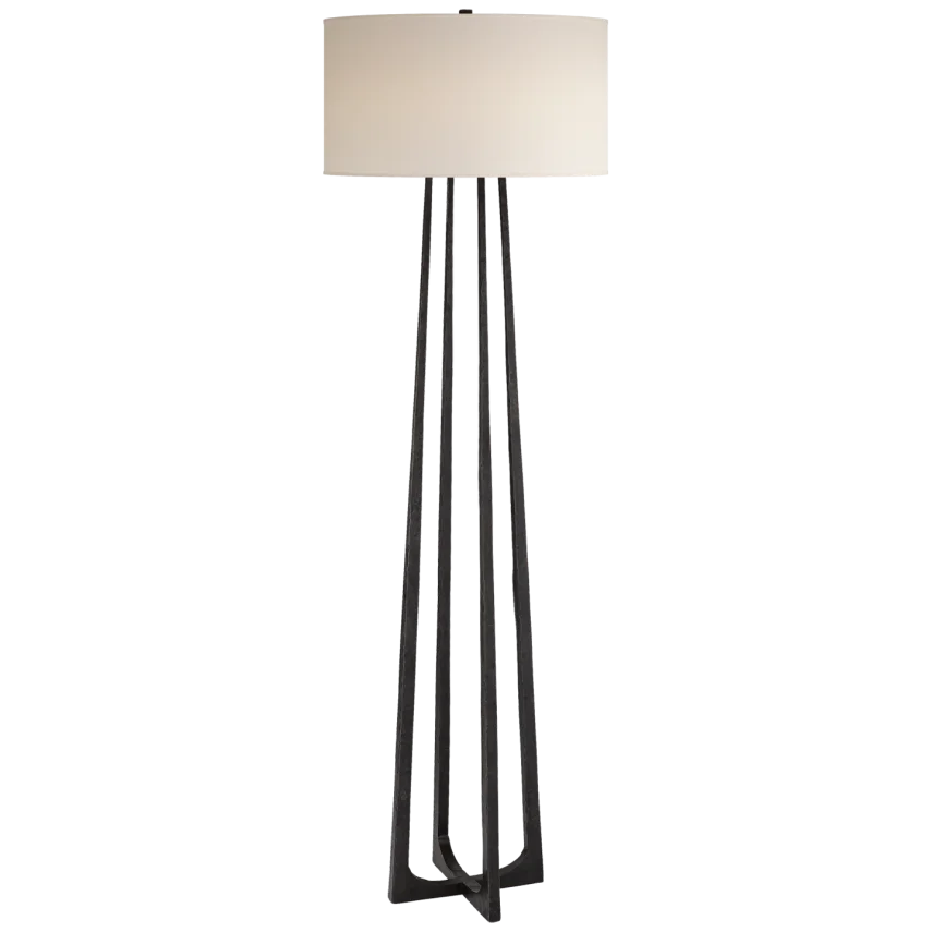 Starla Large Hand-Forged Floor Lamp-Visual Comfort-VISUAL-S 1513AI-PL-Floor LampsAged Iron-1-France and Son