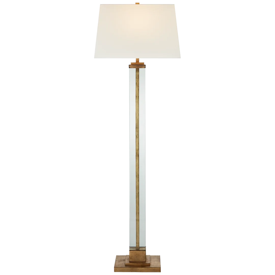 Wrighty Large Floor Lamp-Visual Comfort-VISUAL-S 1702GI-L-Floor Lamps-1-France and Son