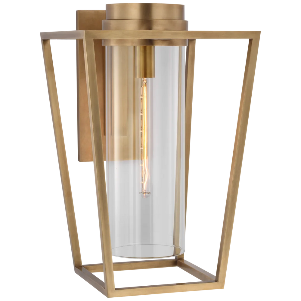 President Medium Bracketed Sconce-Visual Comfort-VISUAL-S 2171HAB-CG-Wall LightingHand-Rubbed Antique Brass-2-France and Son