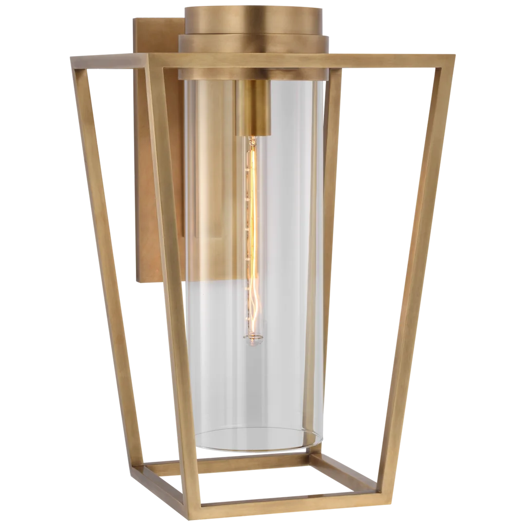 President Medium Bracketed Sconce-Visual Comfort-VISUAL-S 2171HAB-CG-Wall LightingHand-Rubbed Antique Brass-2-France and Son