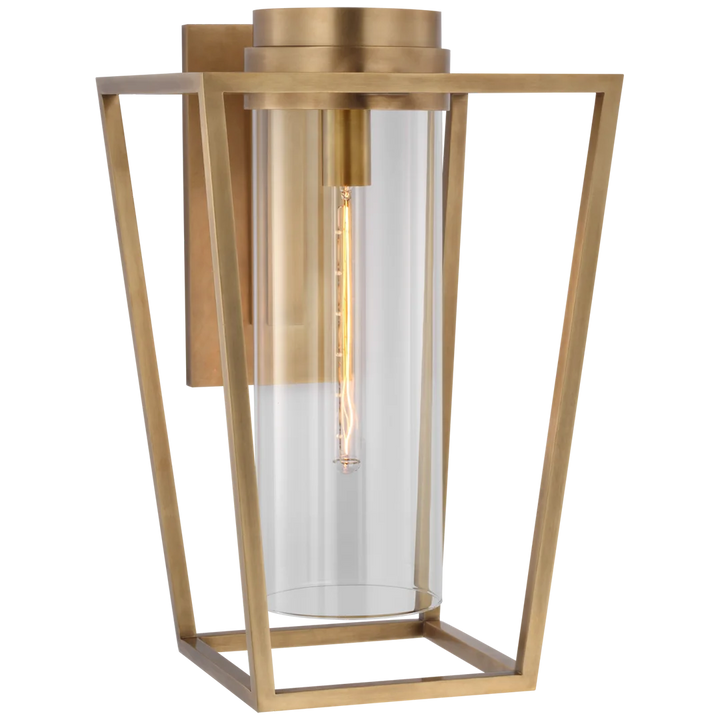 President Medium Bracketed Sconce-Visual Comfort-VISUAL-S 2171HAB-CG-Wall LightingHand-Rubbed Antique Brass-2-France and Son