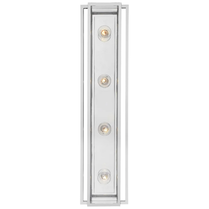 Helly 30" Vanity Light-Visual Comfort-VISUAL-S 2204PN-CG-Bathroom LightingPolished Nickel-Clear Glass-3-France and Son