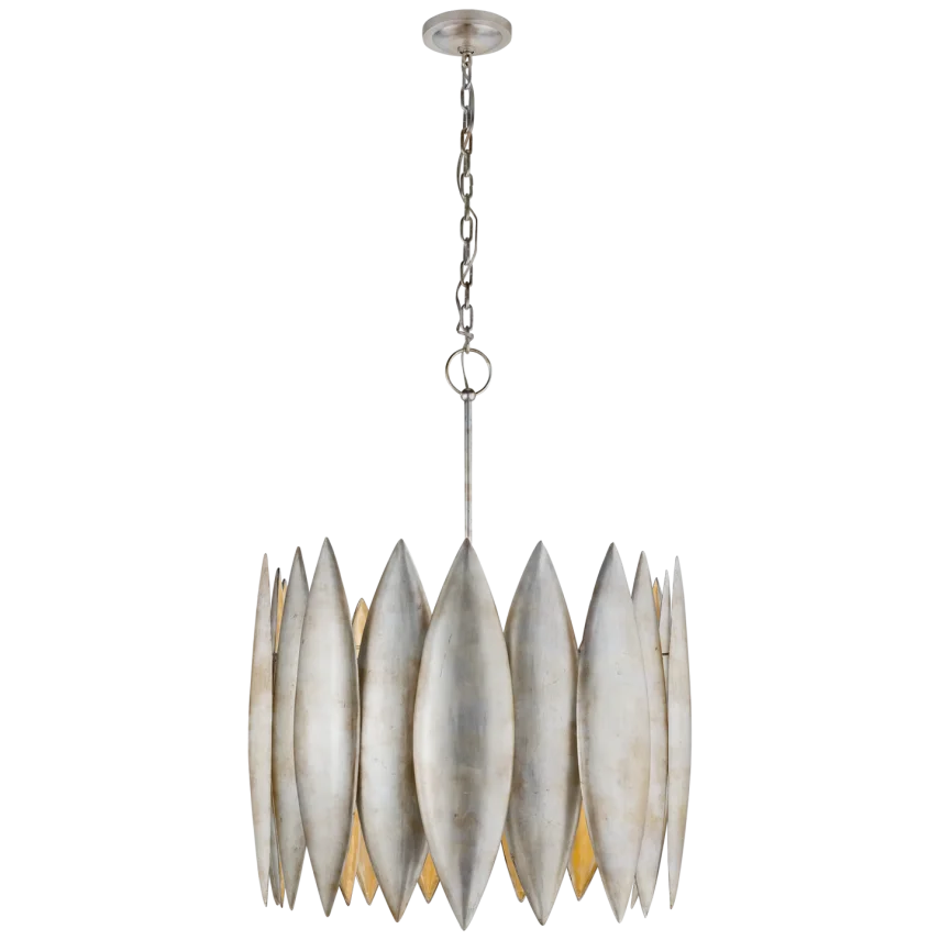 Harry Large Chandelier-Visual Comfort-VISUAL-S 5048BSL-ChandeliersBurnished Silver Leaf-2-France and Son