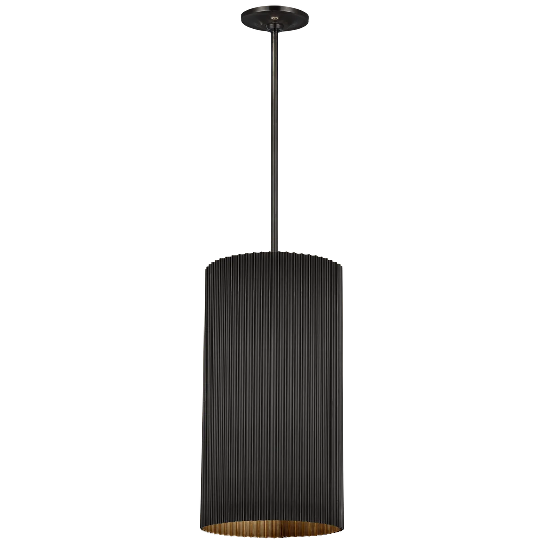 Rovers Fluted Pendant-Visual Comfort-VISUAL-S 5116BZ-PendantsBronze/Medium-1-France and Son