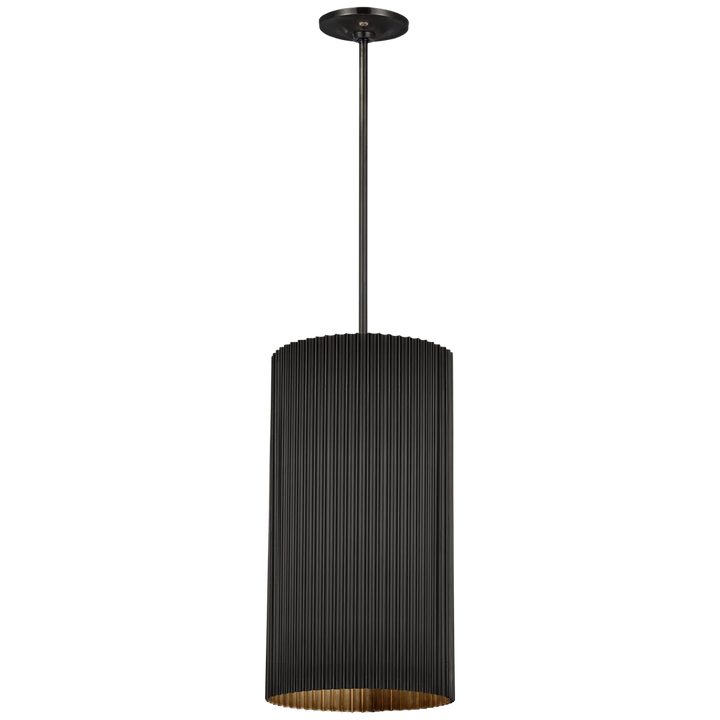 Rovers Fluted Pendant-Visual Comfort-VISUAL-S 5116BZ-PendantsBronze/Medium-1-France and Son