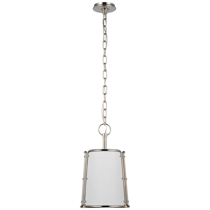 Hayden Pendant-Visual Comfort-VISUAL-S 5645PN-WHT-PendantsSmall-Polished Nickel-White Shade-10-France and Son