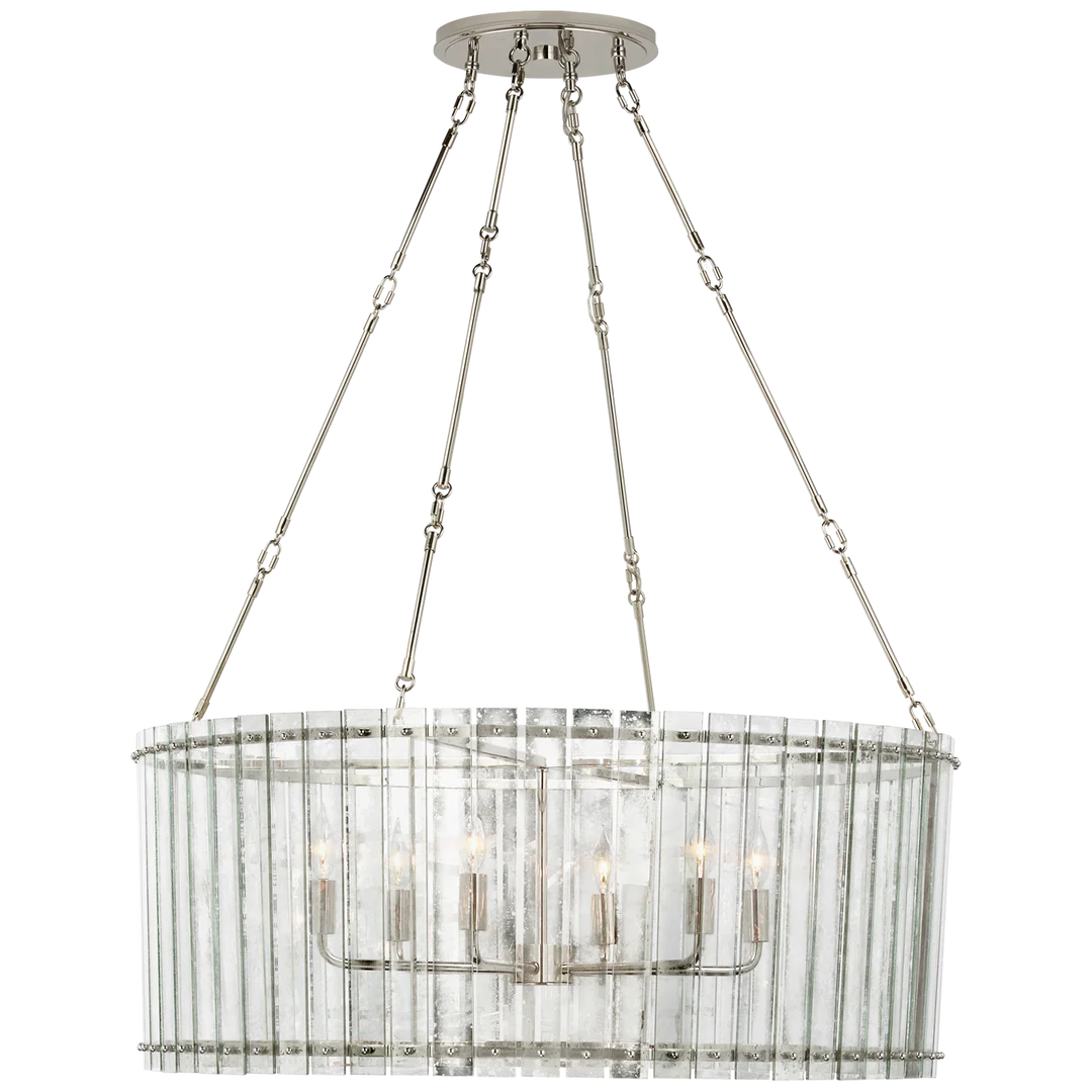 Cage Large Chandelier-Visual Comfort-VISUAL-S 5670PN-AM-Chandeliers-1-France and Son