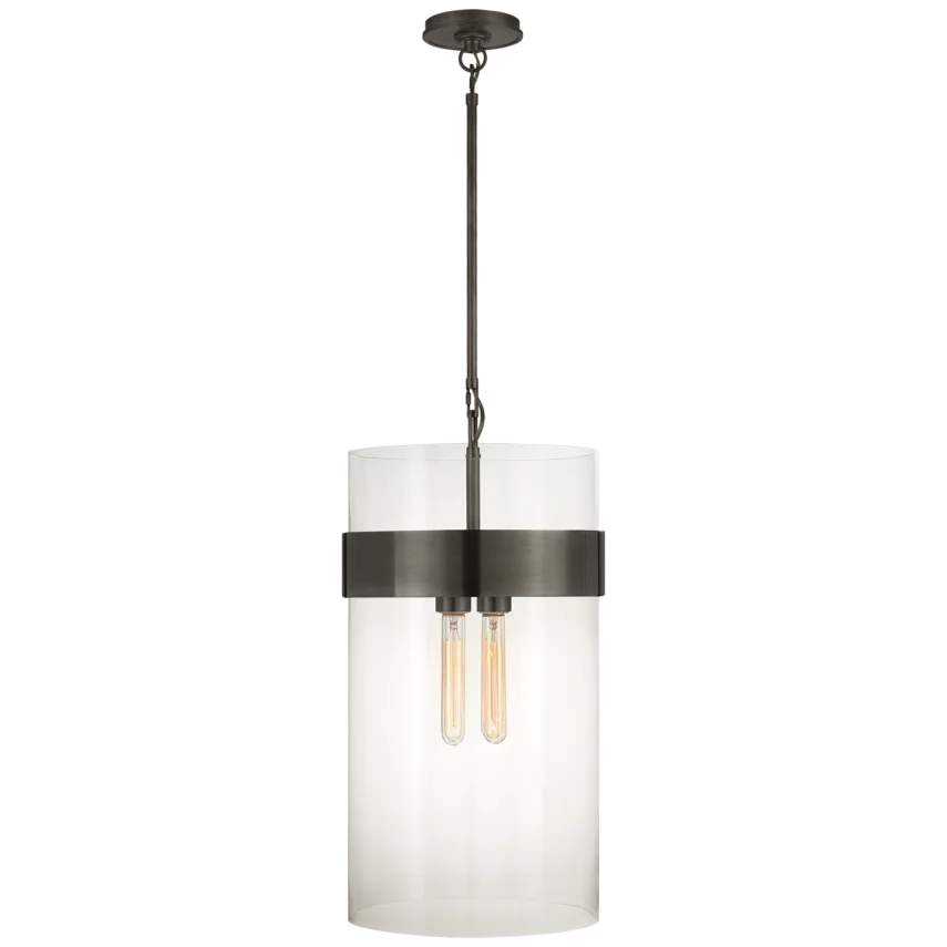 Predo Medium Pendant-Visual Comfort-VISUAL-S 5674BZ-CG-PendantsBronze-1-France and Son