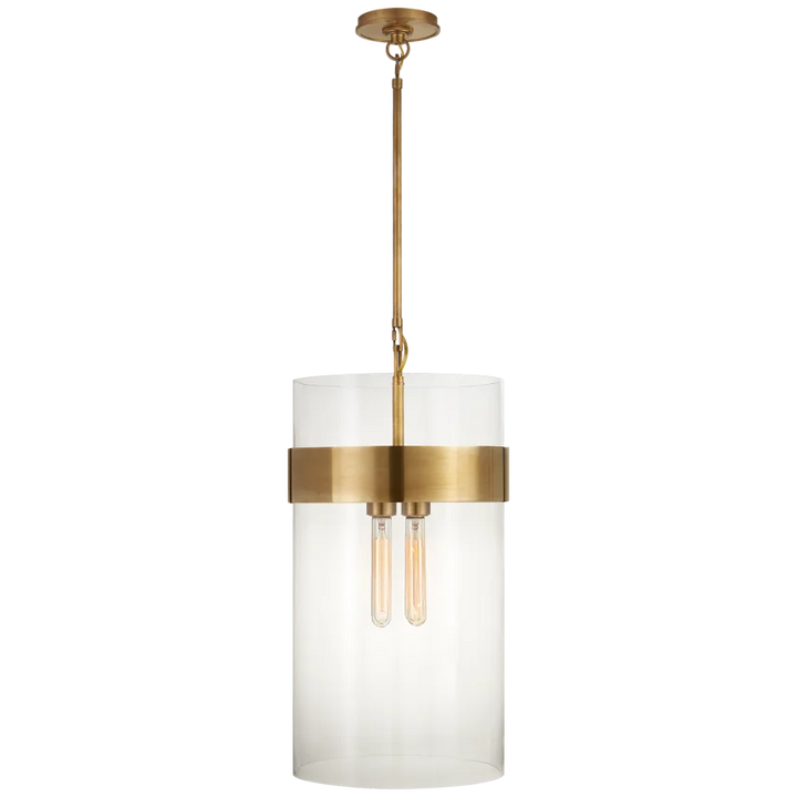 Predo Medium Pendant-Visual Comfort-VISUAL-S 5674HAB-CG-PendantsHand-Rubbed Antique Brass-2-France and Son