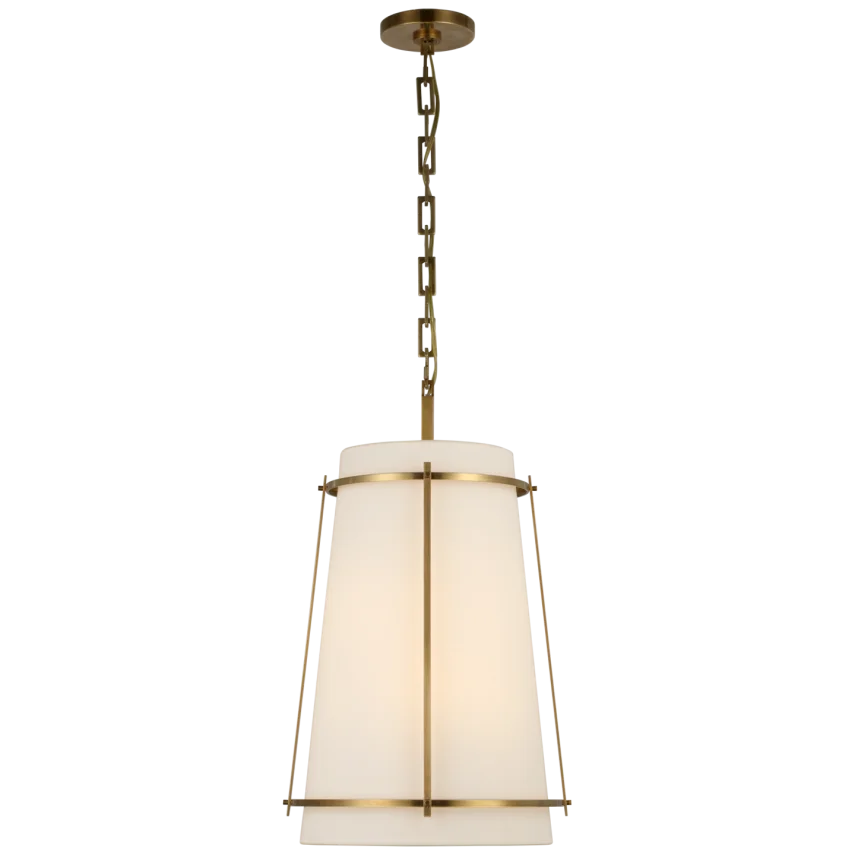 Callme Medium Hanging Shade-Visual Comfort-VISUAL-S 5686HAB-L/FA-PendantsHand-Rubbed Antique Brass-2-France and Son