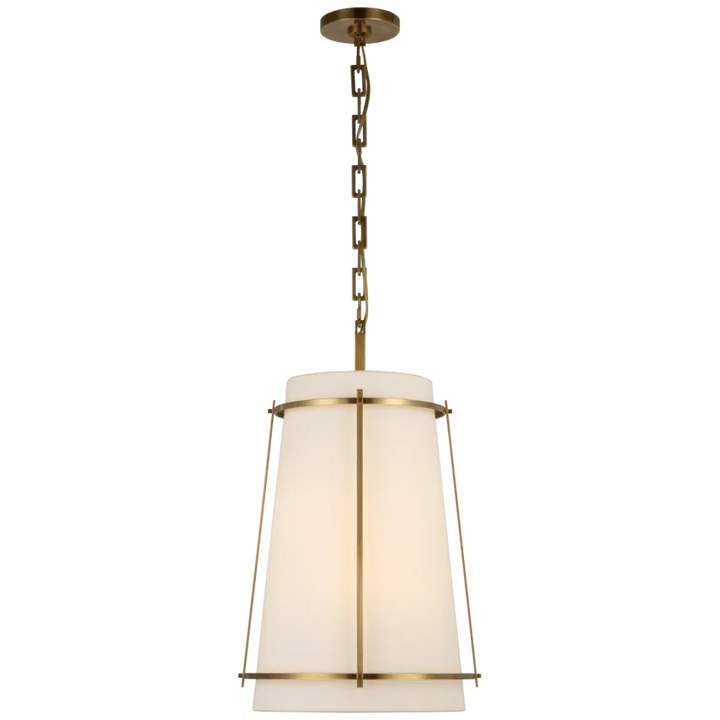 Callme Medium Hanging Shade-Visual Comfort-VISUAL-S 5686HAB-L/FA-PendantsHand-Rubbed Antique Brass-2-France and Son