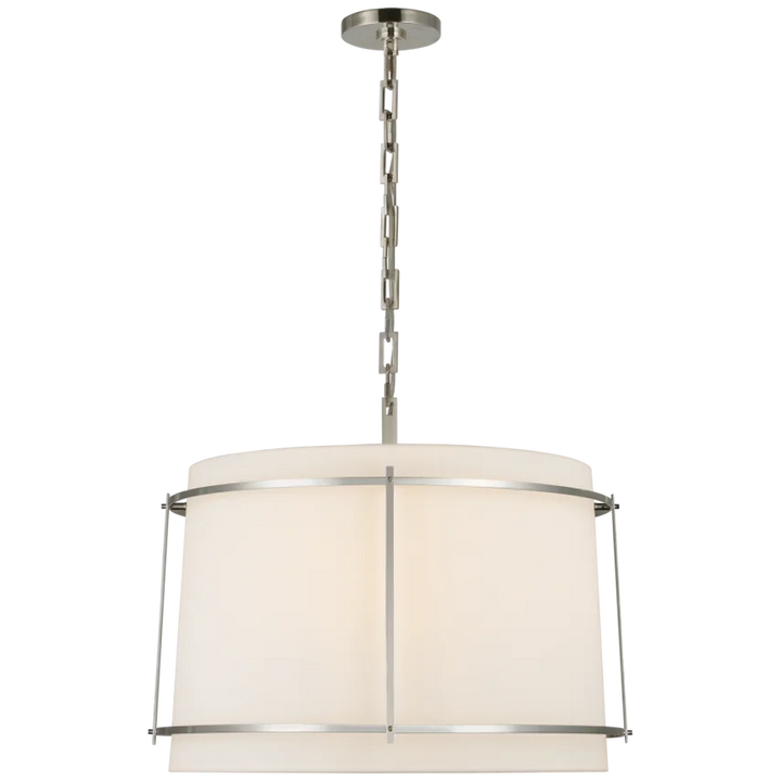 Callme Large Hanging Shade-Visual Comfort-VISUAL-S 5687PN-L/FA-PendantsPolished Nickel-3-France and Son