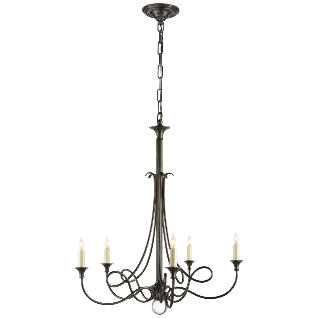 Twirl Chandelier-Visual Comfort-VISUAL-SC 5015BZ-ChandeliersBronze-2-France and Son