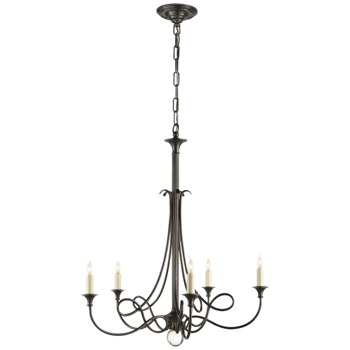 Twirl Chandelier-Visual Comfort-VISUAL-SC 5015BZ-ChandeliersBronze-2-France and Son