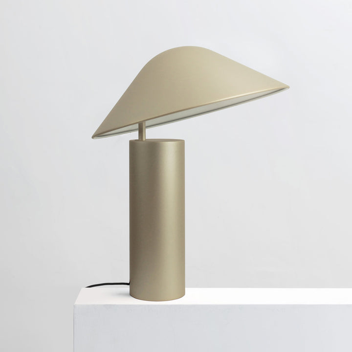 Damo Table Simple Lamp-Seed Design-SEED-SQ-339MDRS-GLD-Table LampsChampagne Gold-12-France and Son