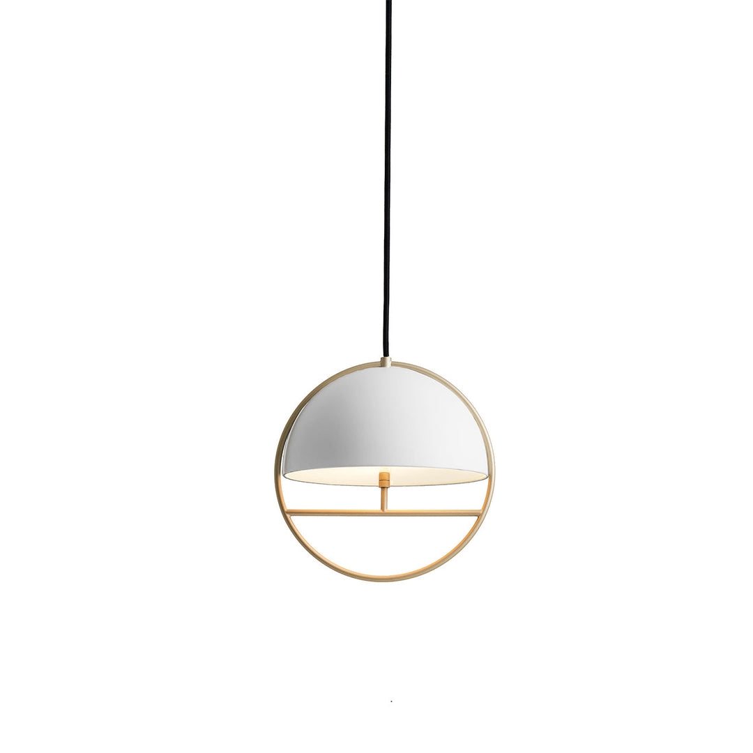 Huan Pendant-Seed Design-SEED-SG-226MP-WH-PendantsSmall-Matt White / Champagne Gold-7-France and Son