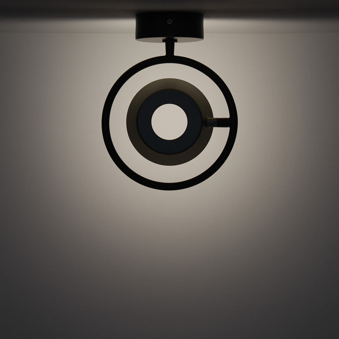 OLO Ring Wall/Ceiling Light-Seed Design-SEED-SLD-130CW-BK-Wall LightingShiny Black-4-France and Son